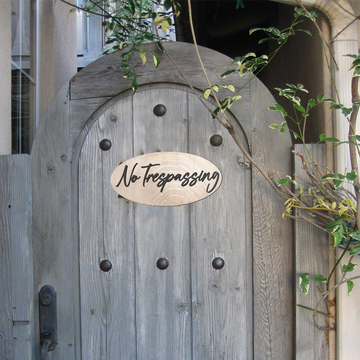No Trespassing Sign, Business Sign, made in the USA sign, Birch wood sign, Lightweight sign - 320323