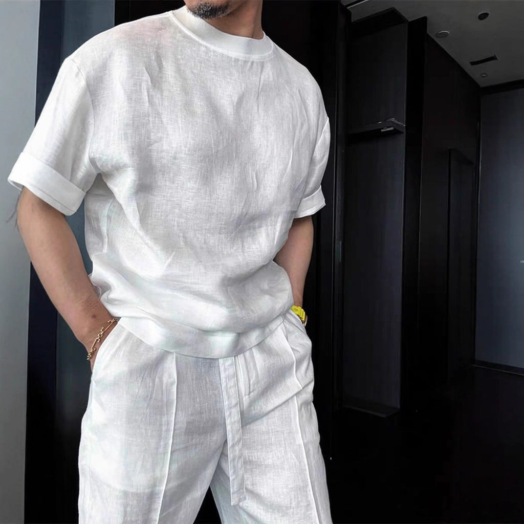 Linen Old Money Style Casual Suit For Men