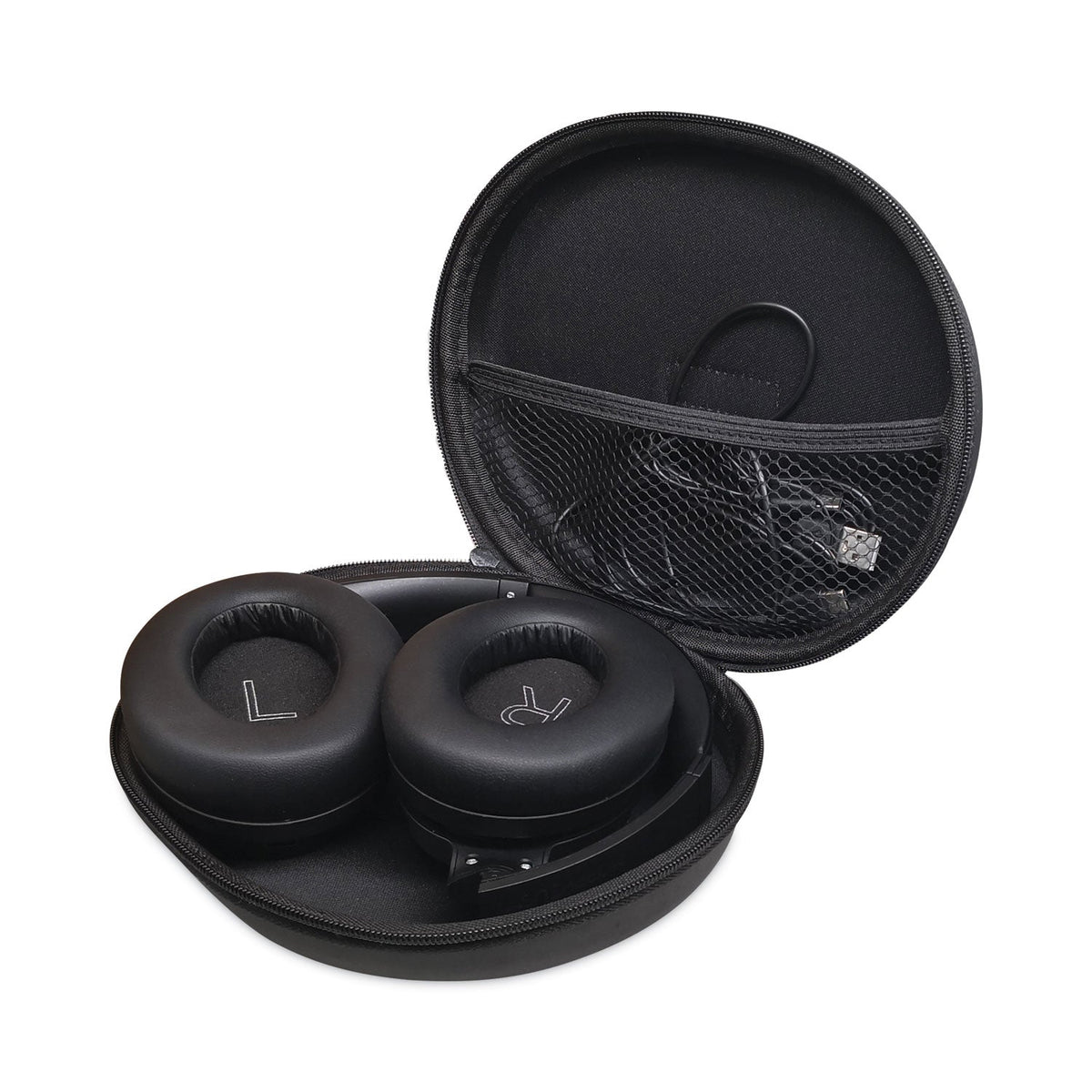 Morpheus 360 KRAVE HD Wireless Over Ear Headphones Bluetooth Headset with Microphone, 4 ft Cord, Black
