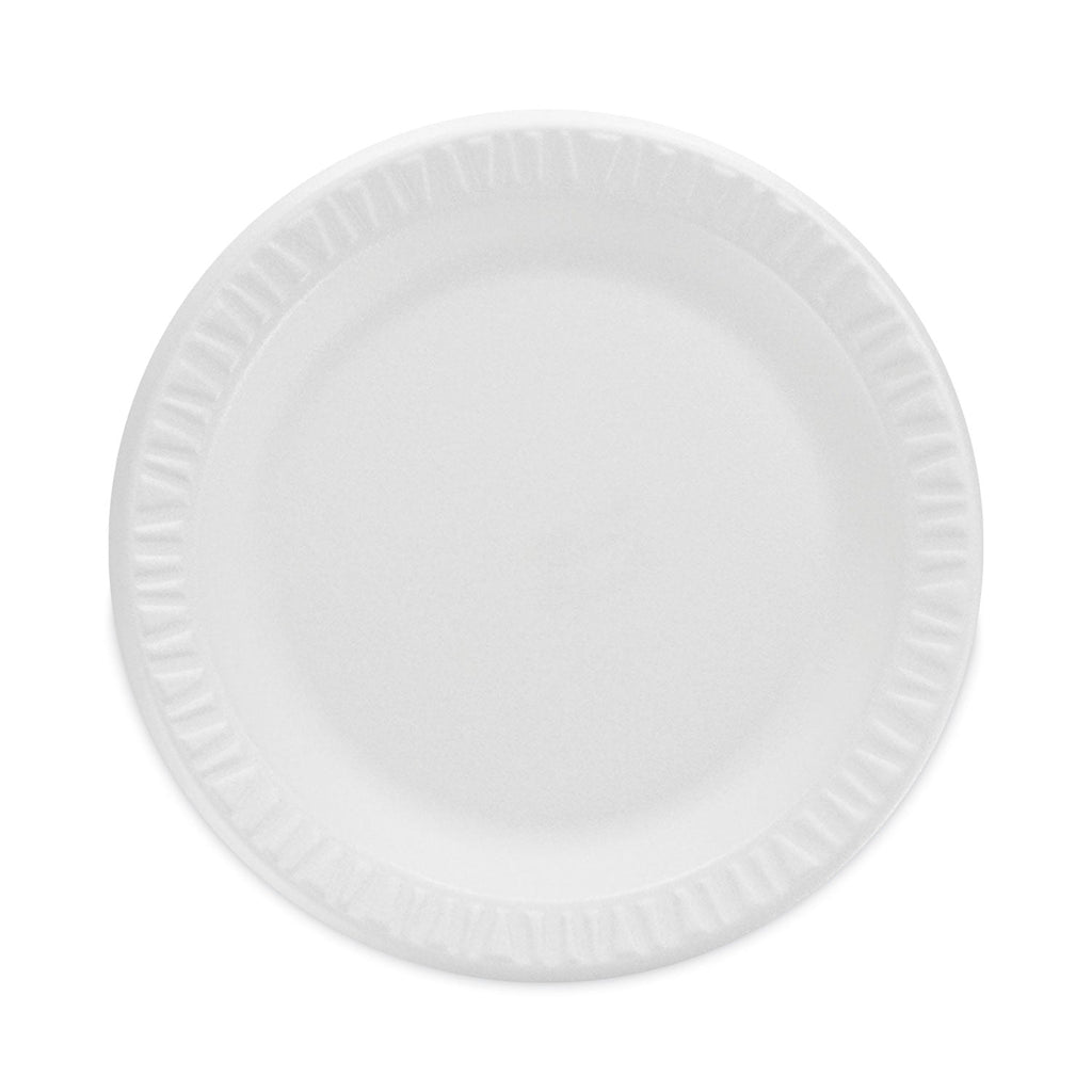 Dart Concorde Non-Laminated Foam Plate, 9" dia, 125/Pack, 4 Packs/Carton