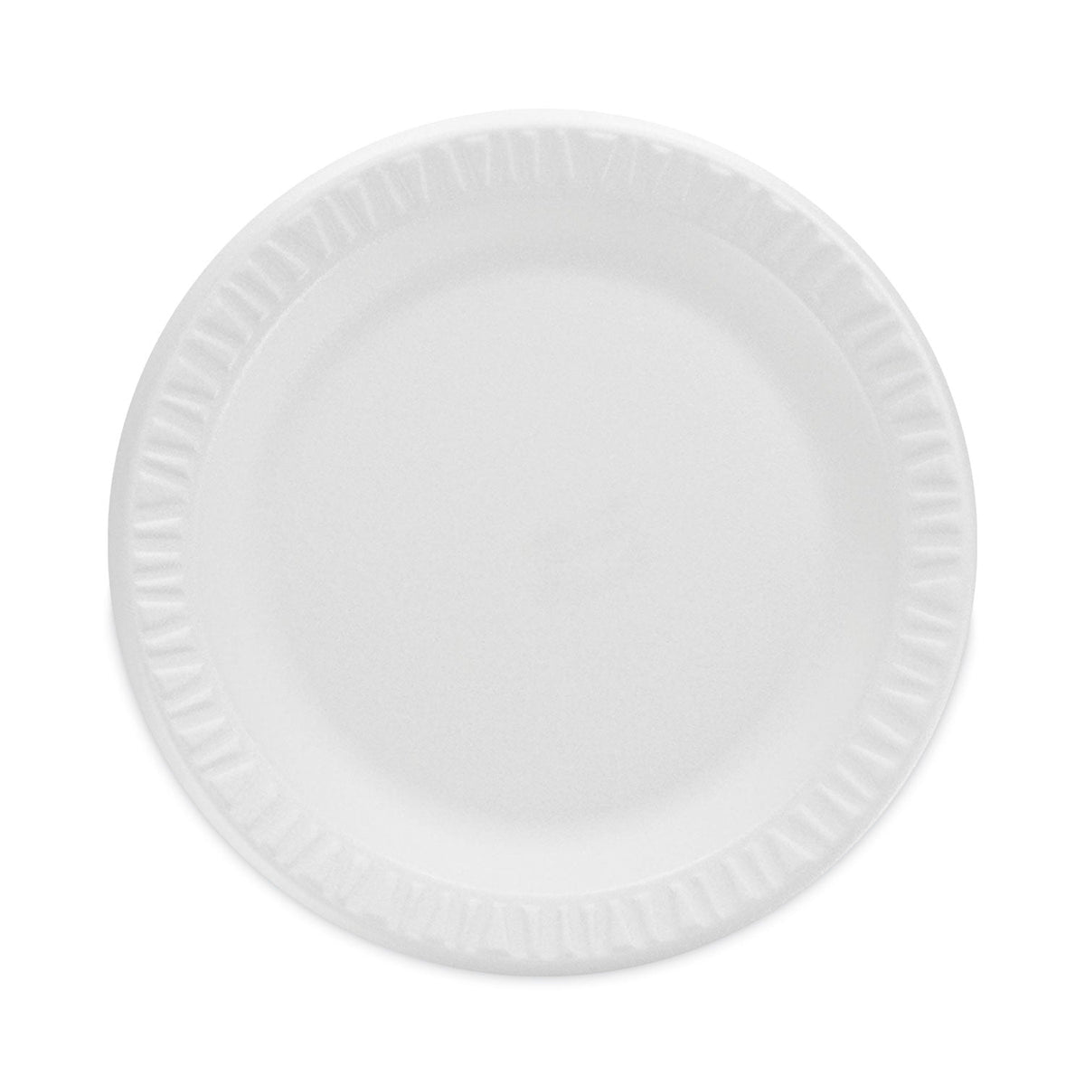 Dart Concorde Non-Laminated Foam Plate, 9" dia, 125/Pack, 4 Packs/Carton