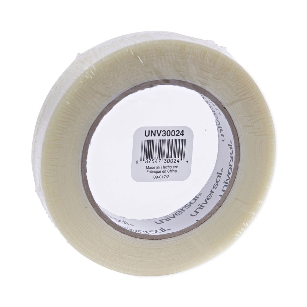 Universal 120# Utility Grade Filament Tape, 3" Core, 24 mm x 54.8 m, Clear