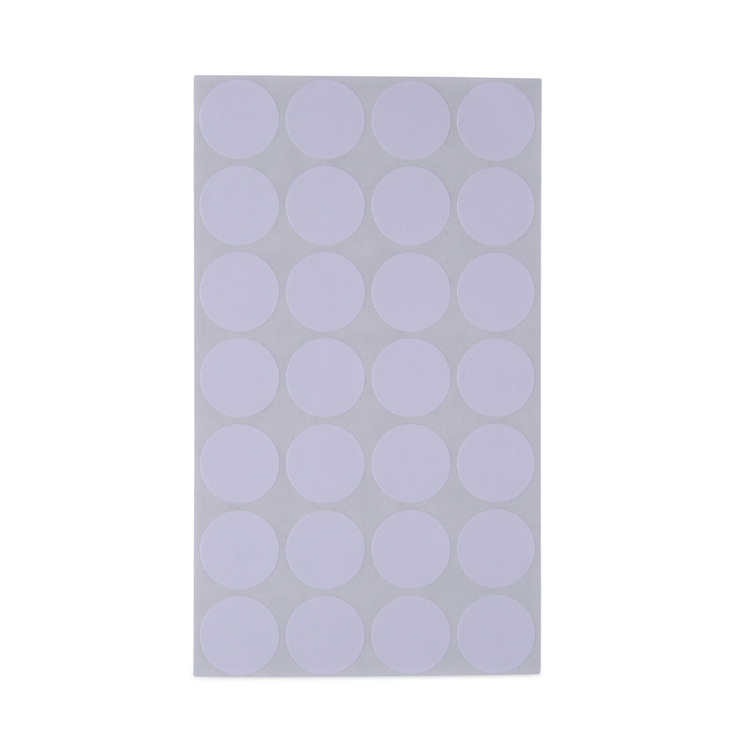 Universal Self-Adhesive Removable Color-Coding Labels, 0.75" dia, White, 28/Sheet, 36 Sheets/Pack