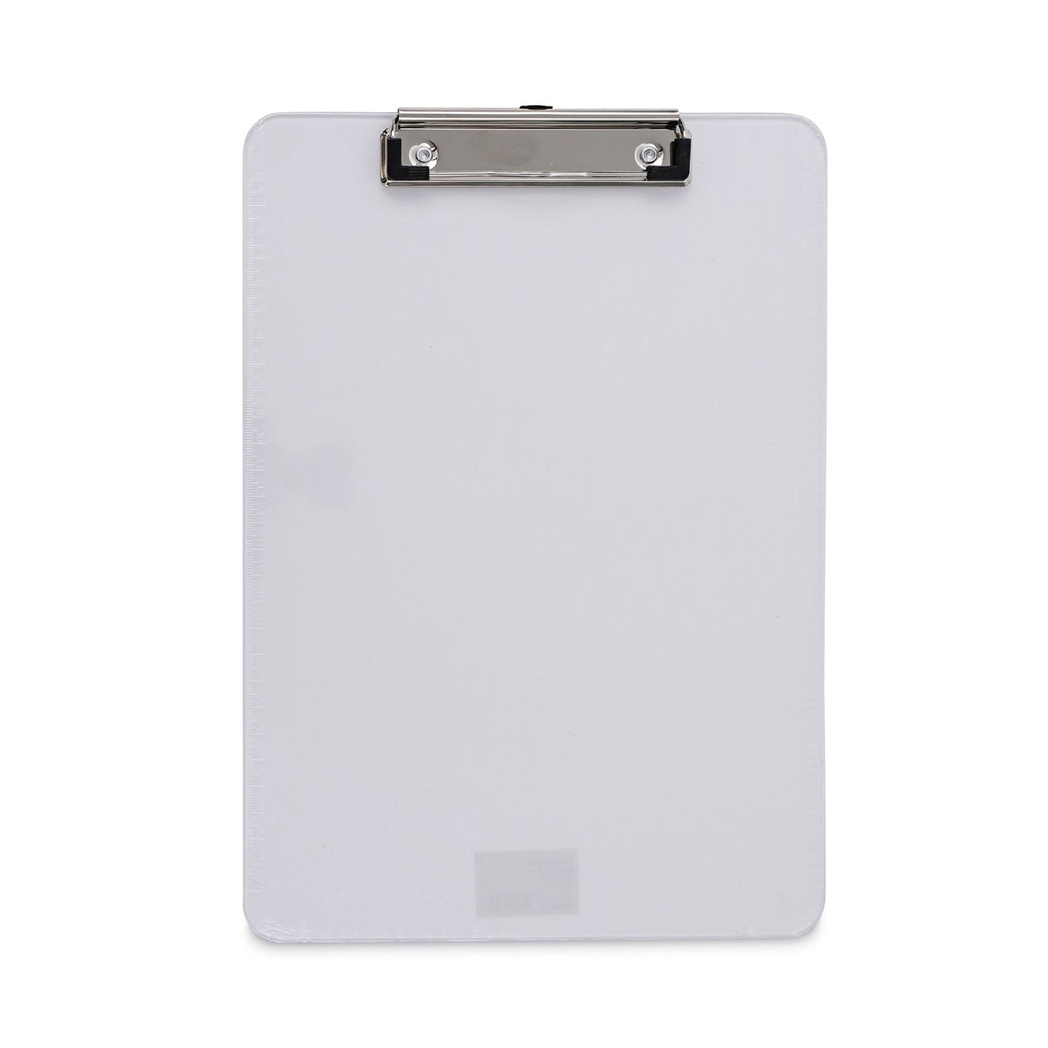 Universal Plastic Clipboard with Low Profile Clip, 0.5" Clip Capacity, Holds 8.5 x 11 Sheets, Clear