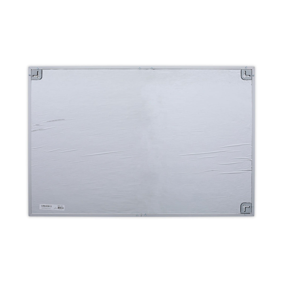 Universal Bulletin Board, Natural Cork, 36 x 24, Satin-Finished Aluminum Frame