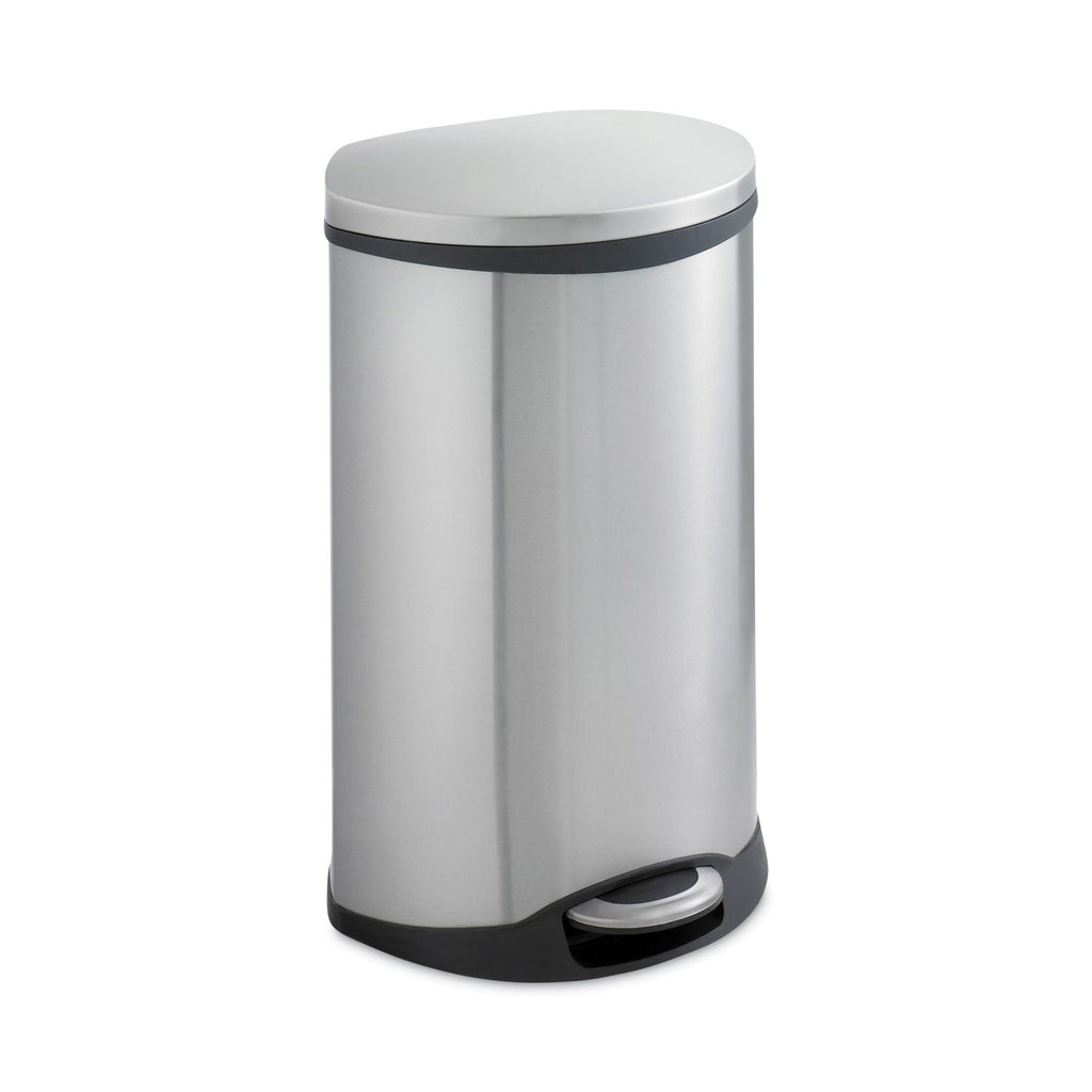 Safco Step-On Medical Receptacle, 12.5 gal, Stainless Steel