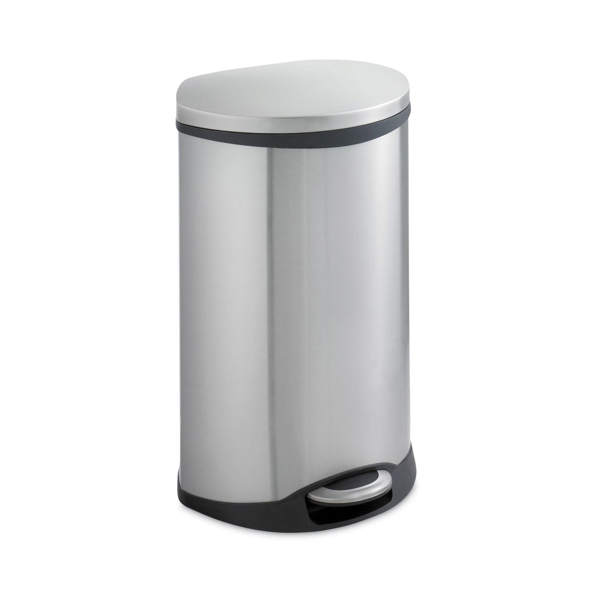 Safco Step-On Medical Receptacle, 12.5 gal, Stainless Steel