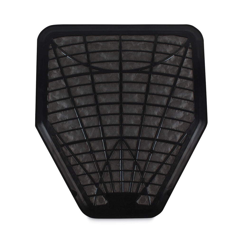 TOLCO Urinal Mat, 20.75 x 18.5, Black, 6/Carton