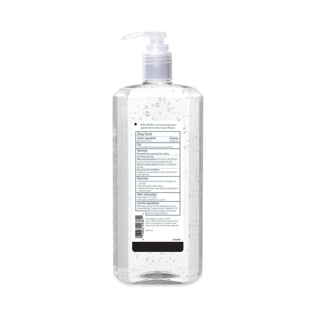 PURELL Advanced Refreshing Gel Hand Sanitizer, Clean Scent, 1.5 L Pump Bottle, 4/Carton
