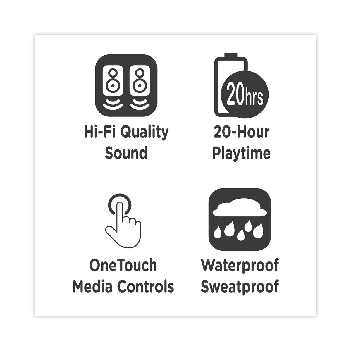 Morpheus 360 Spire True Wireless Earbuds Bluetooth In-Ear Headphones with Microphone, Island Blue