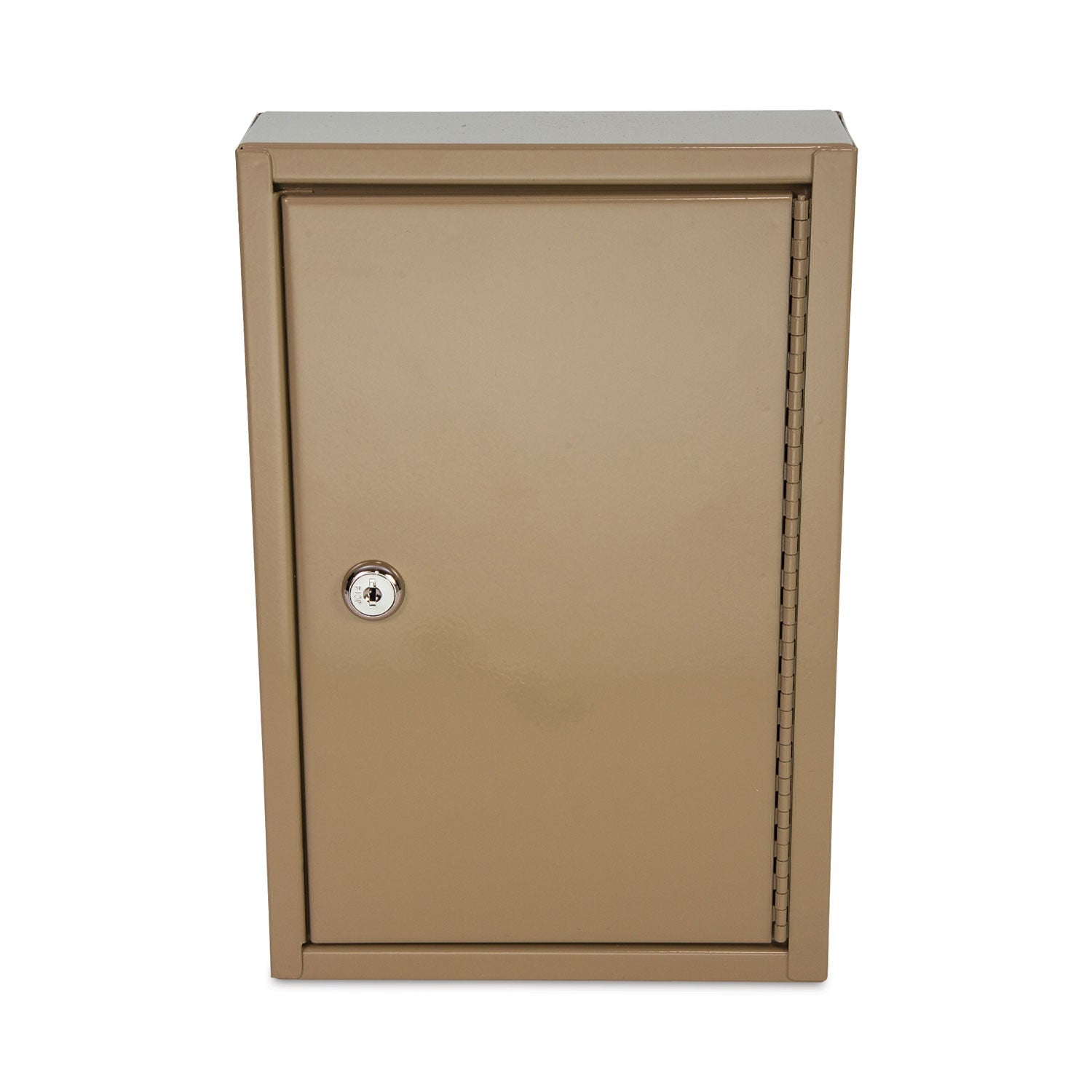 CONTROLTEK Key Lockable Key Cabinet, 30-Key, Metal, Sand, 8 x 2.63 x 12.13