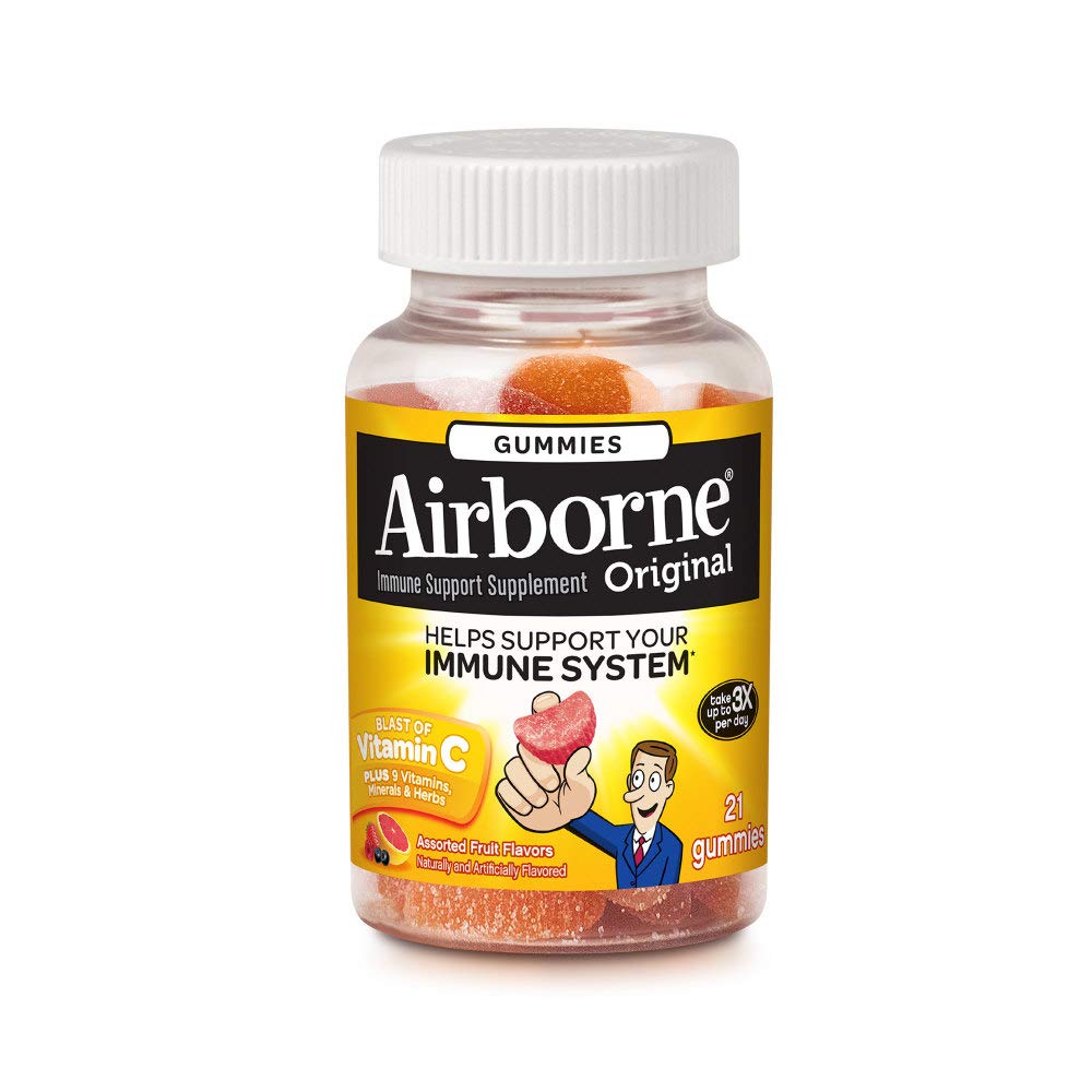 Airborne® Immune Support Supplement Assorted Fruit Gummy, 21 EA