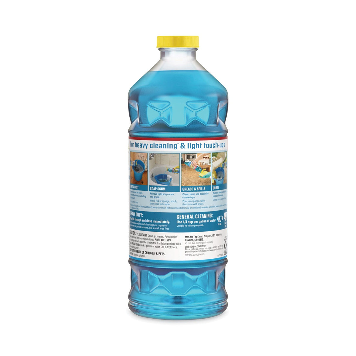 Pine-Sol All Purpose Cleaner, Sparking Wave, 48 oz Bottle, 8/Carton