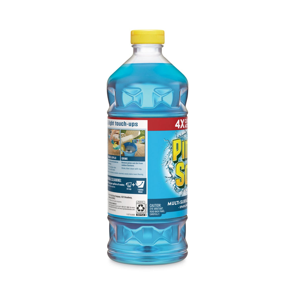 Pine-Sol All Purpose Cleaner, Sparking Wave, 48 oz Bottle, 8/Carton
