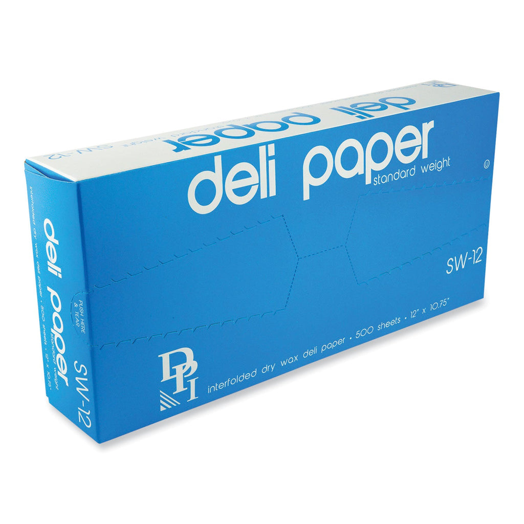 Durable Packaging Interfolded Deli Sheets, 10.75 x 10, Standard Weight, 500 Sheets/Box, 12 Boxes/Carton