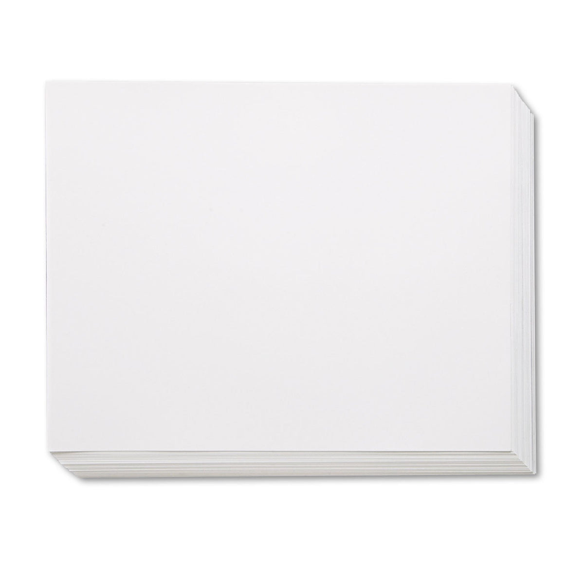 Pacon Four-Ply Railroad Board, 22 x 28, White, 100/Carton