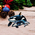Alaska Whales Wooden Christmas Ornaments – Set of 3 Marine Wildlife Keepsakes – 8091048-S3
