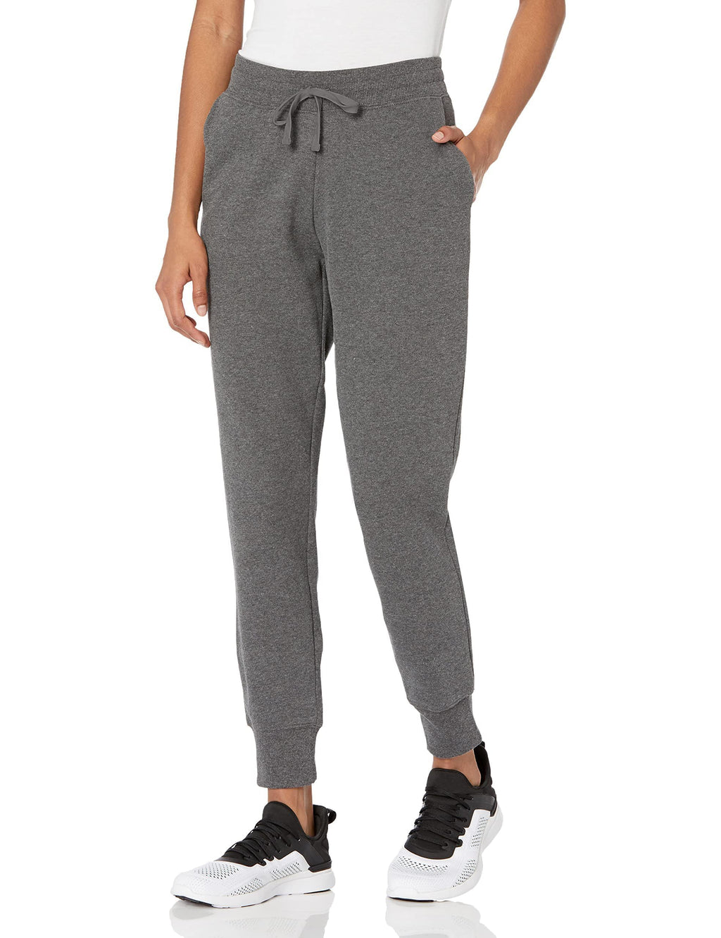 Amazon Essentials Women's Cotton Fleece Jogger Sweatpants with Drawstring (Available in Plus Size)