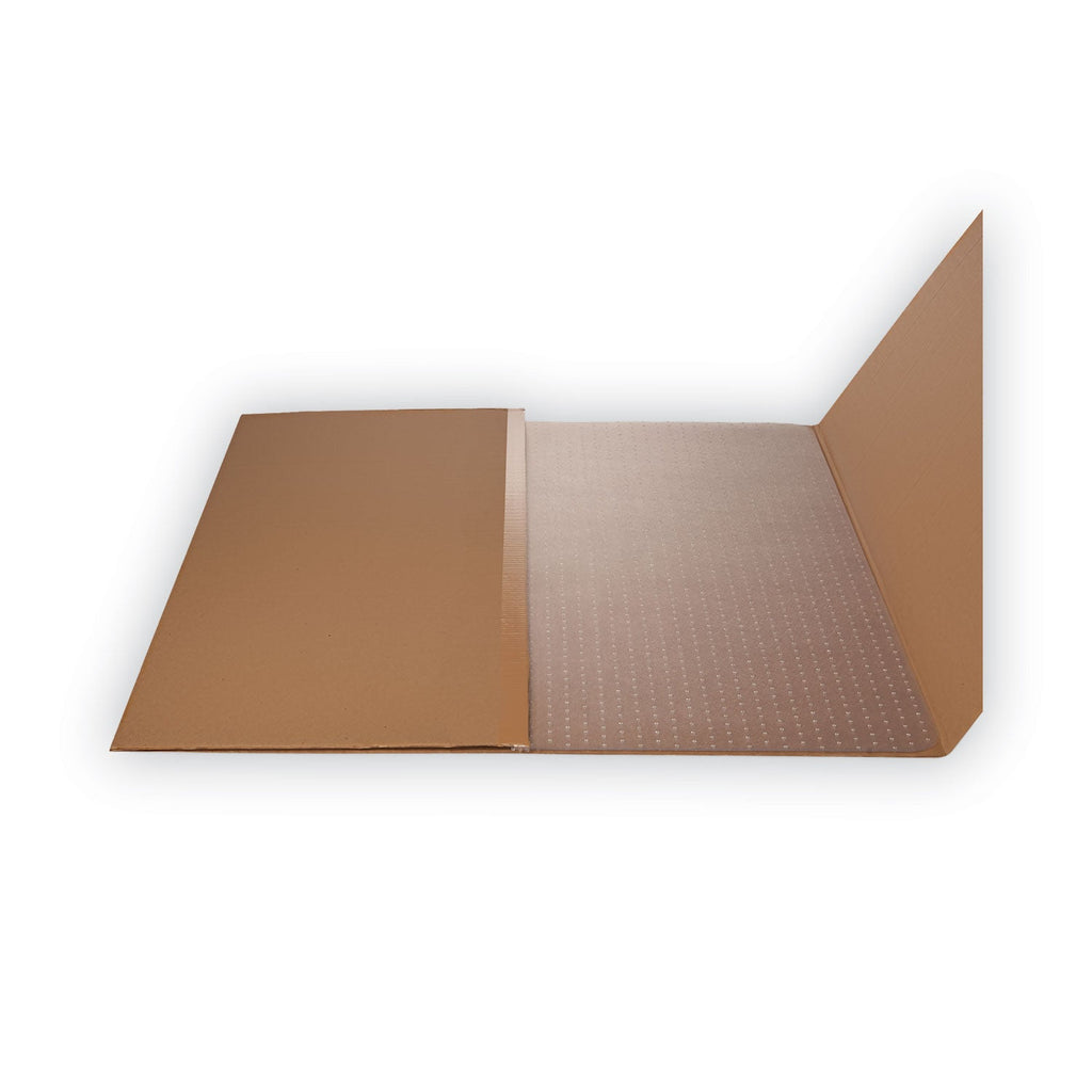 deflecto DuraMat Moderate Use Chair Mat for Low Pile Carpet, 36 x 48, Rectangular, Clear