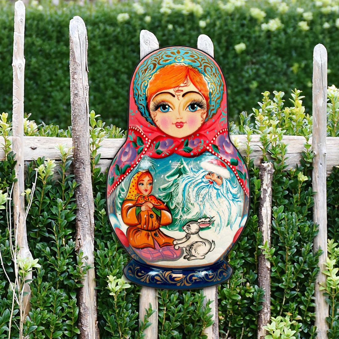 Morozko Nesting Doll Holiday Outdoor Décor Large Ornament by G. DeBrekht - Christmas Décor - 8115951M
