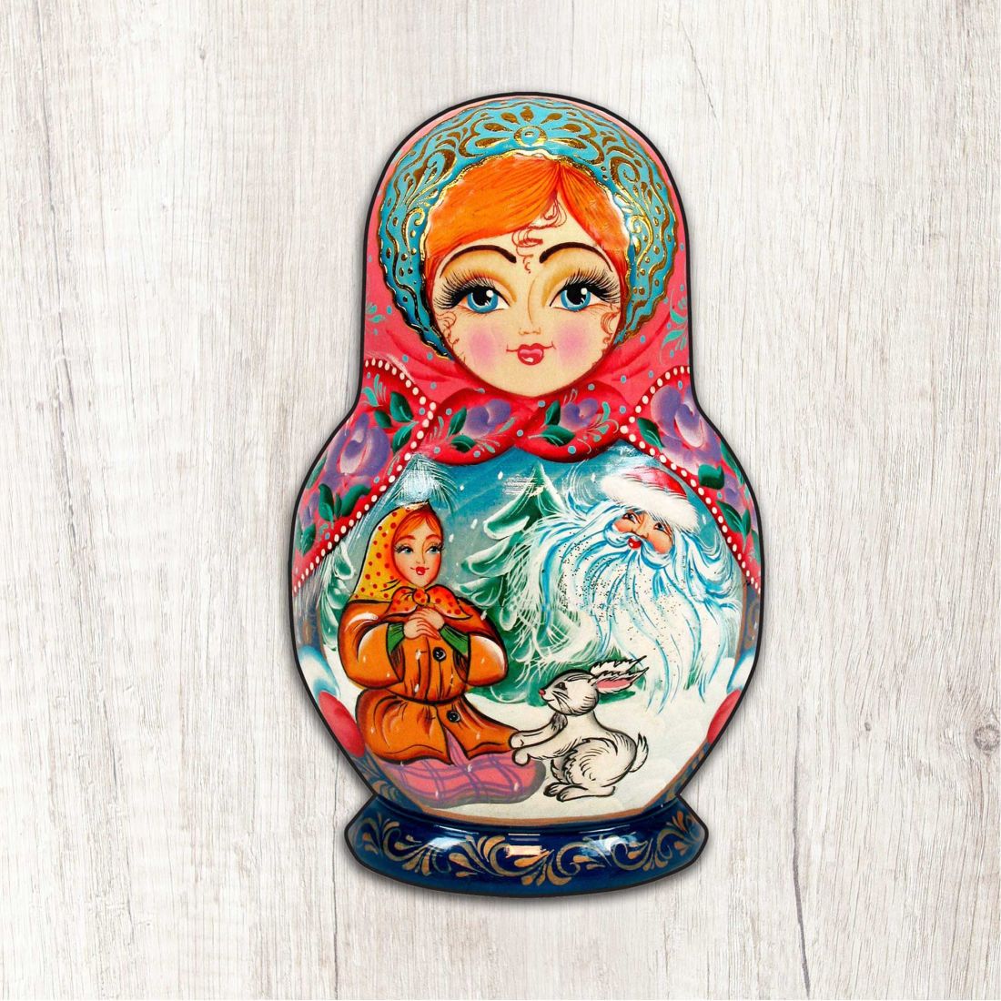 Morozko Nesting Doll Holiday Outdoor Décor Large Ornament by G. DeBrekht - Christmas Décor - 8115951M