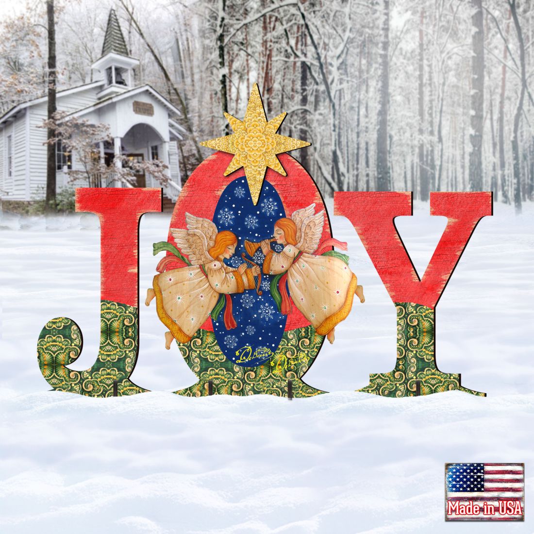 Joy Angels Outdoor Nativity Set  by G. DeBrekht - Nativity Holiday Décor - 8121455F-S3M