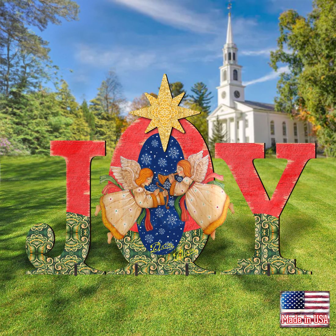 Joy Angels Outdoor Nativity Set  by G. DeBrekht - Nativity Holiday Décor - 8121455F-S3M