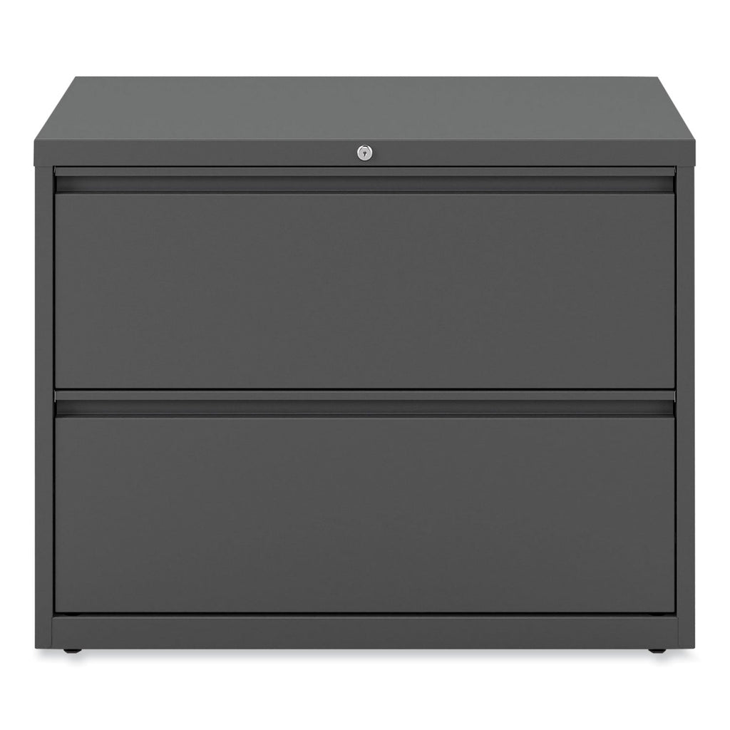 Alera Lateral File, 2 Legal/Letter/A4/A5-Size File Drawers, Charcoal, 36" x 18" x 28"