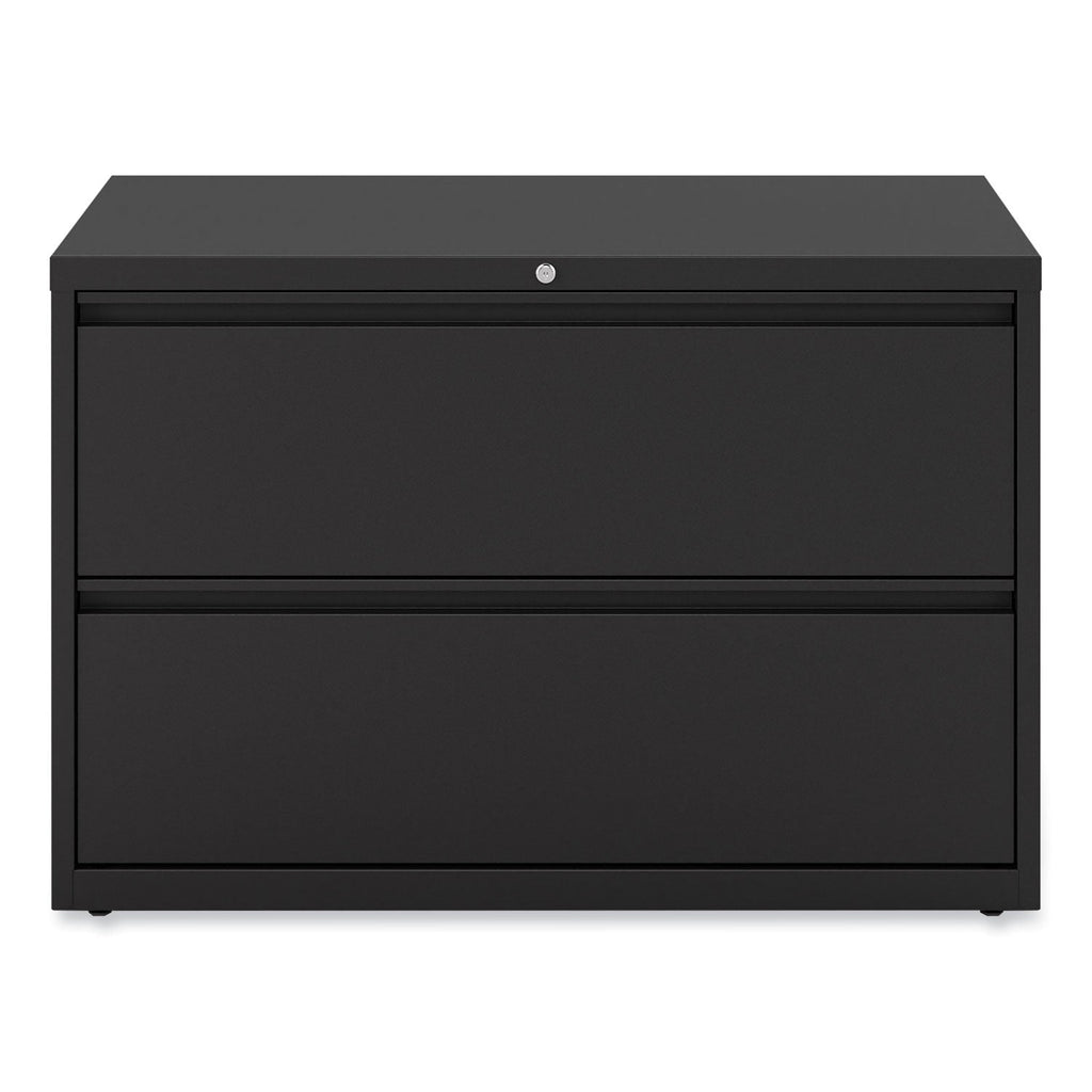Alera Lateral File, 2 Legal/Letter-Size File Drawers, Black, 42" x 18.63" x 28"