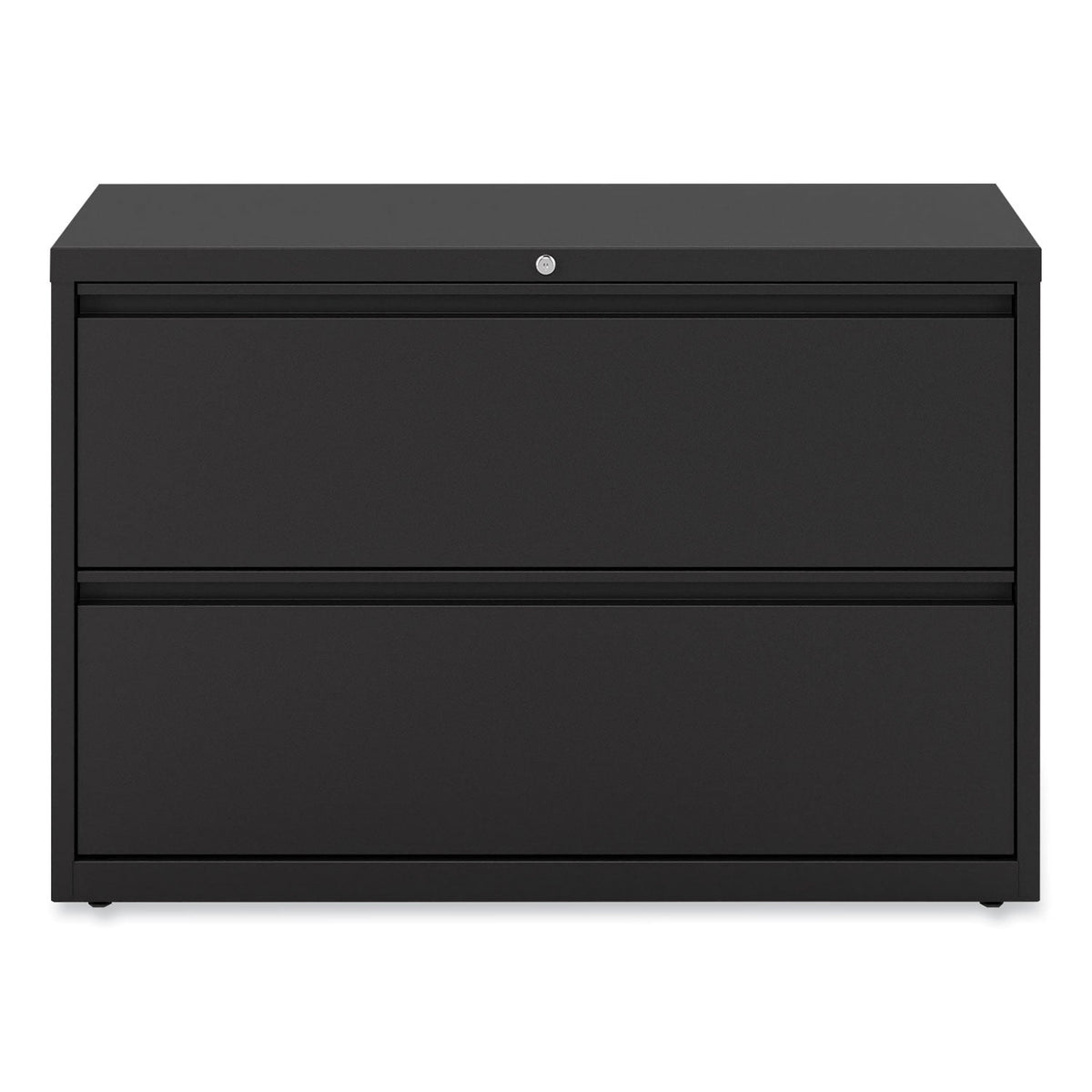 Alera Lateral File, 2 Legal/Letter-Size File Drawers, Black, 42" x 18.63" x 28"