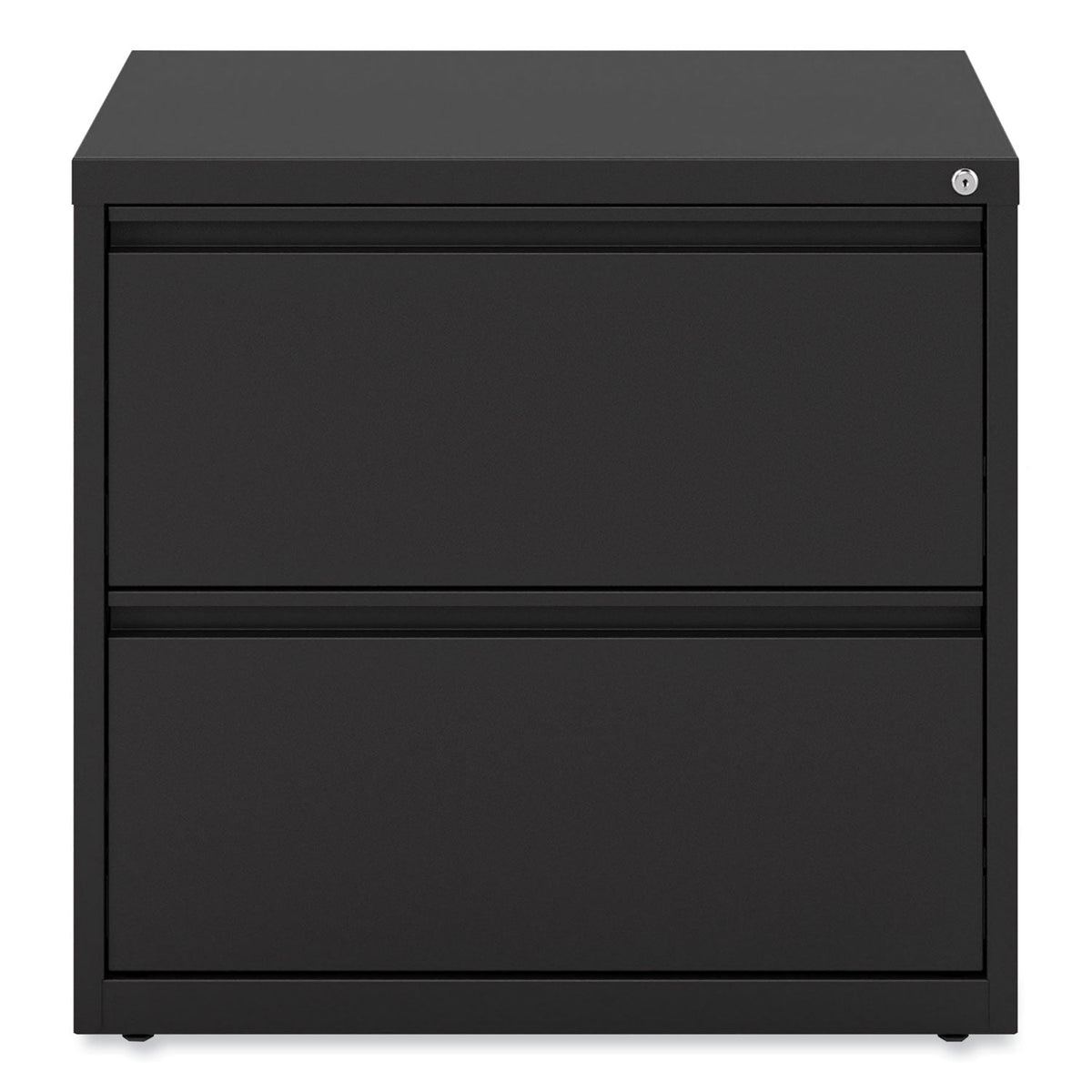 Alera Lateral File, 2 Legal/Letter-Size File Drawers, Black, 30" x 18.63" x 28"
