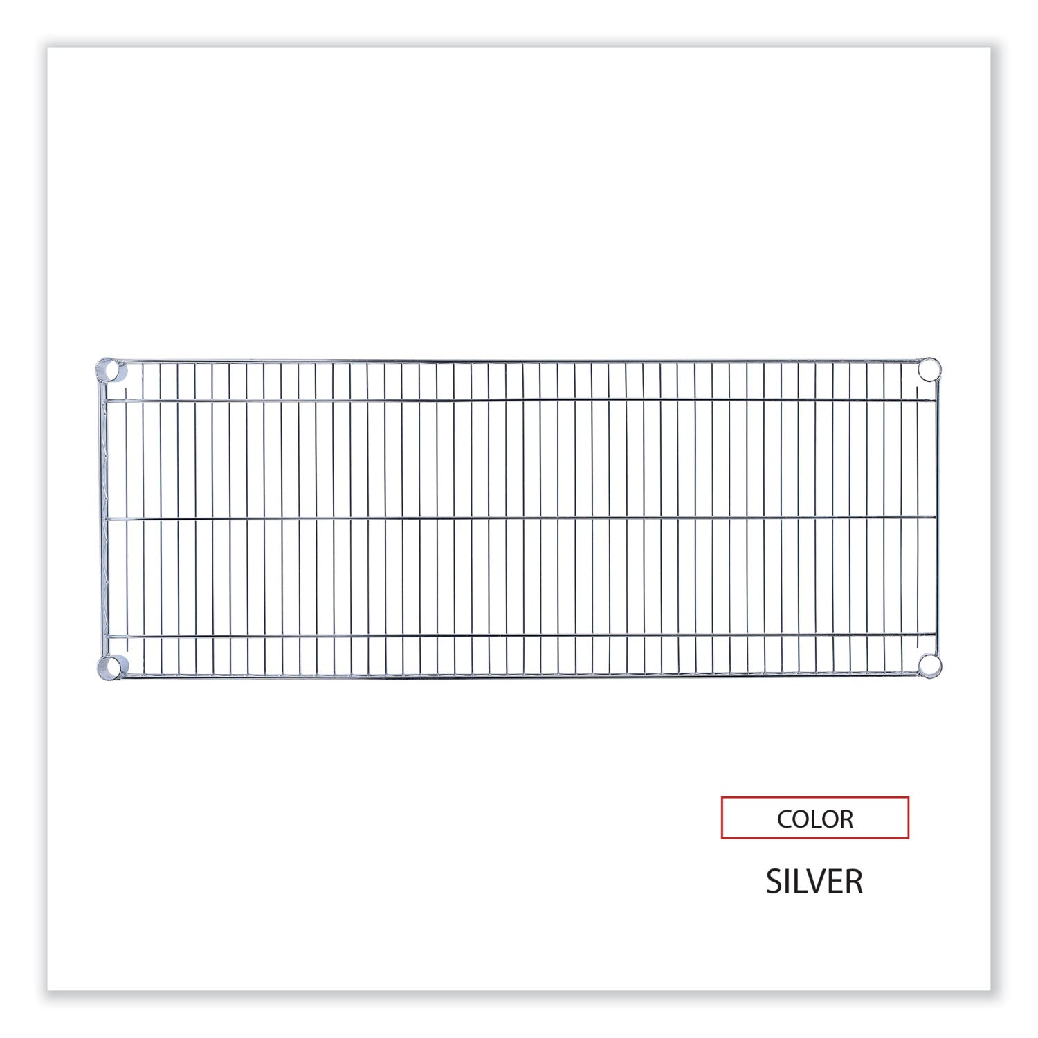 Alera Industrial Wire Shelving Extra Wire Shelves, 48w x 18d, Silver, 2 Shelves/Carton