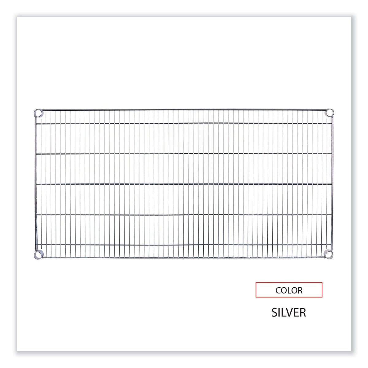 Alera Industrial Wire Shelving Extra Wire Shelves, 48w x 24d, Silver, 2 Shelves/Carton