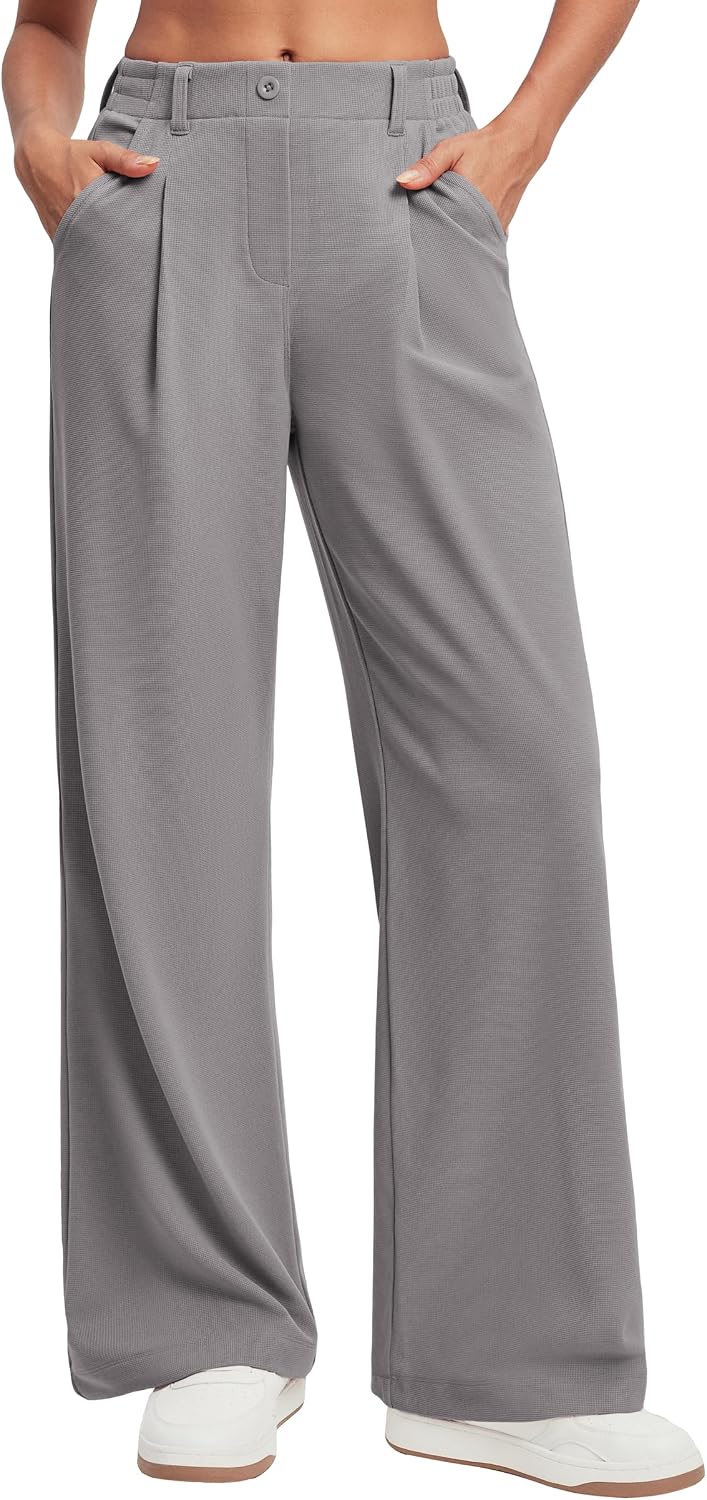 Ewedoos Wide Leg Dress Work Pants for Women Business Casual Office Outfits