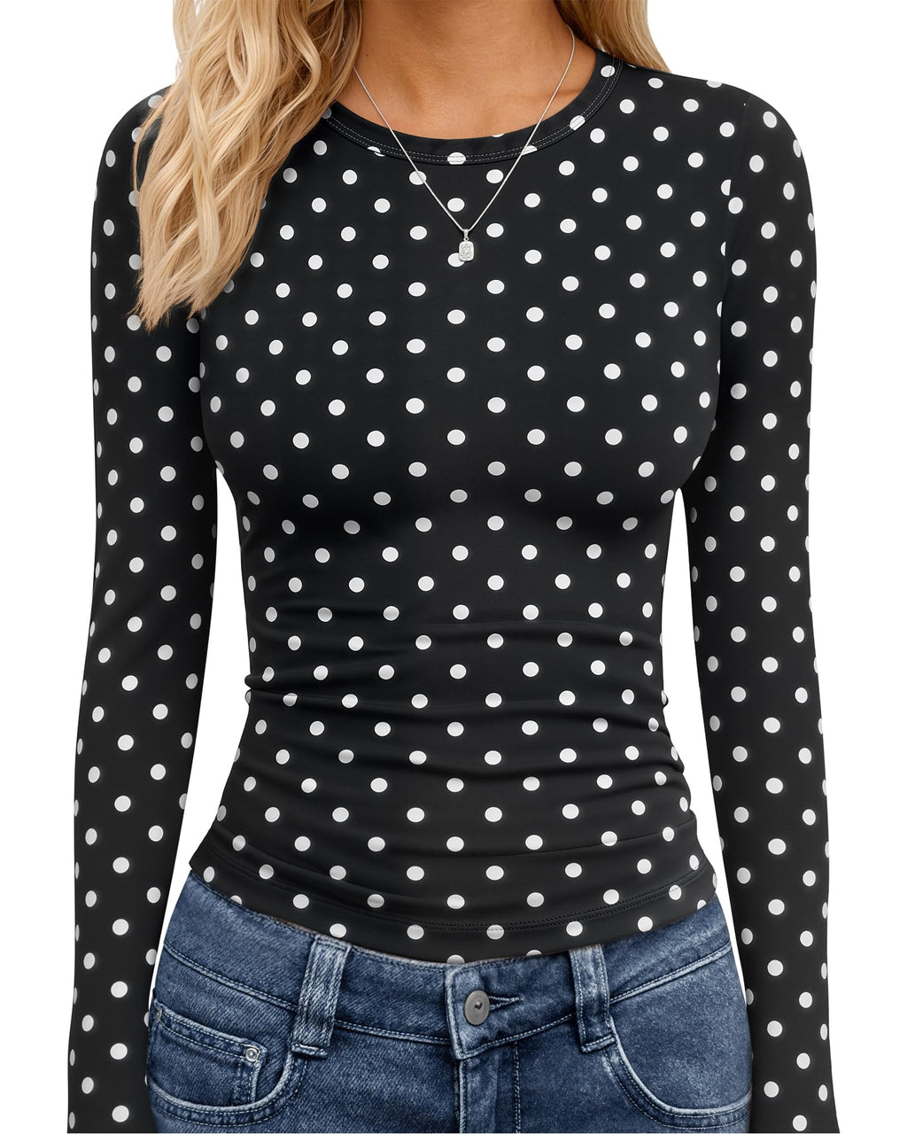 TNNZEET Long Sleeve Shirts for Women Fall Fashion Workout Crop Top Y2K 2026