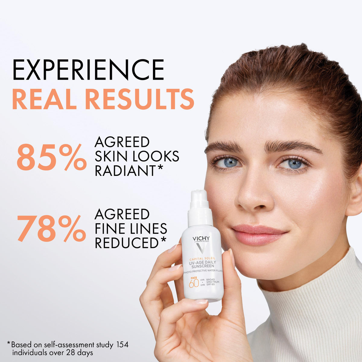 Vichy Ideal Soleil Emulsion SPF 50 - Water-Resistant, Hypoallergenic Face Sunscreen for Sensitive & Oily Skin