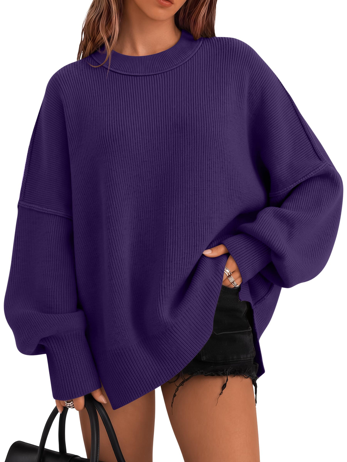 LILLUSORY Oversized Sweaters for Women 2026 Fall Fashion Outfits Clothes