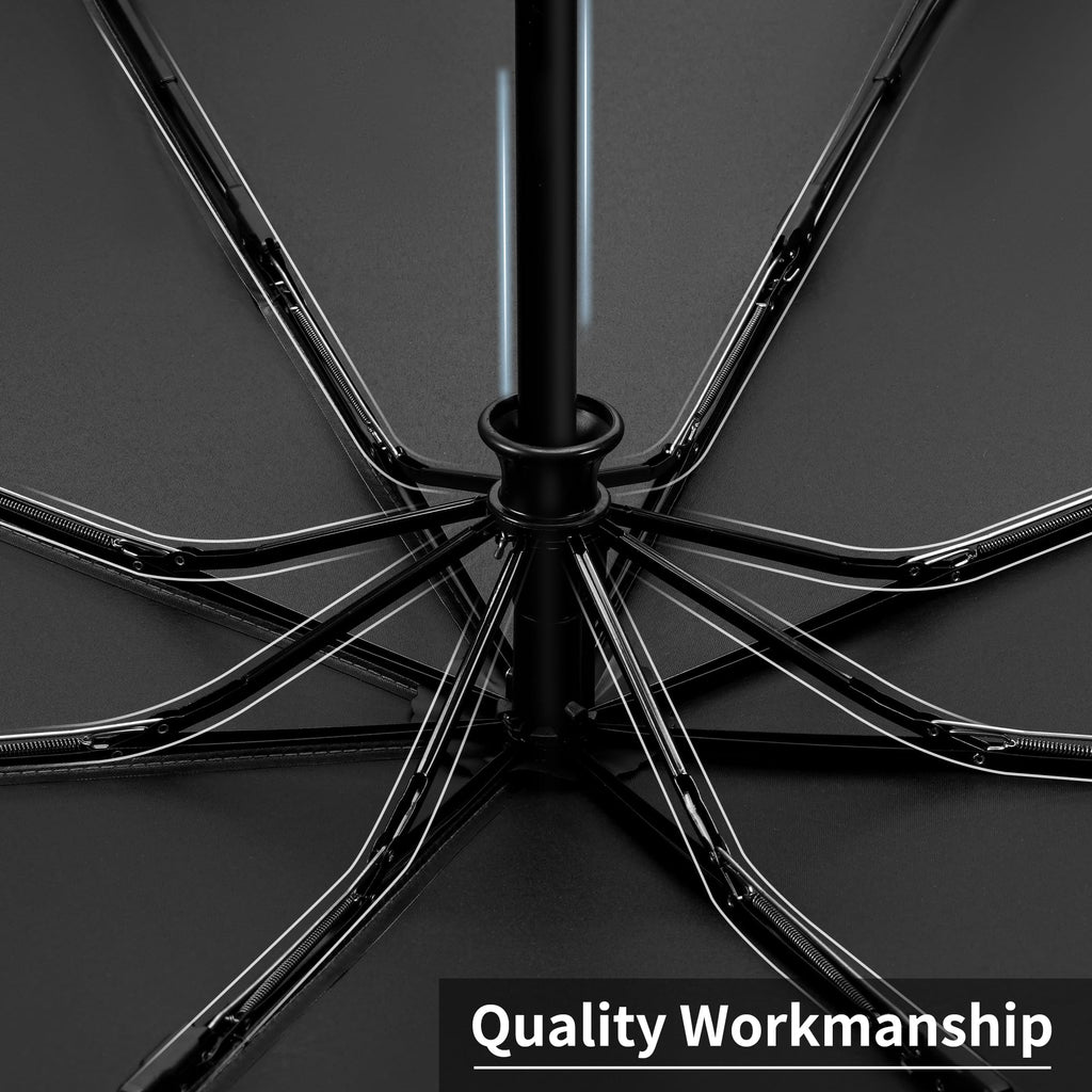Seniny Windproof Travel Umbrella, Automatic Umbrellas for Rain, Portable & Compact Umbrellas for Backpack, Strong UV for Protection, Folding Small Sun Umbrella for Car, Walking