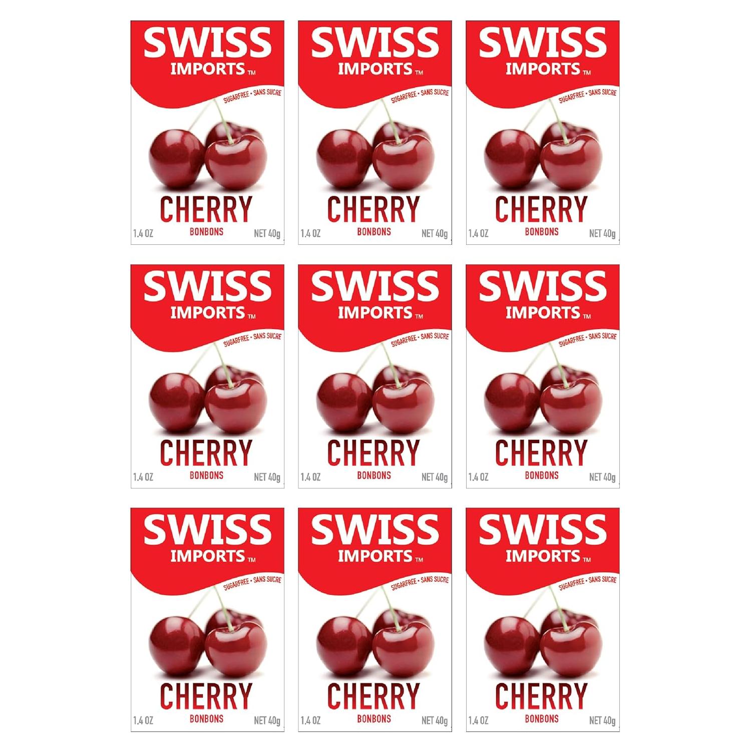 Swiss Imports Cherry Sugarfree Candy Bonbons - 1.4oz