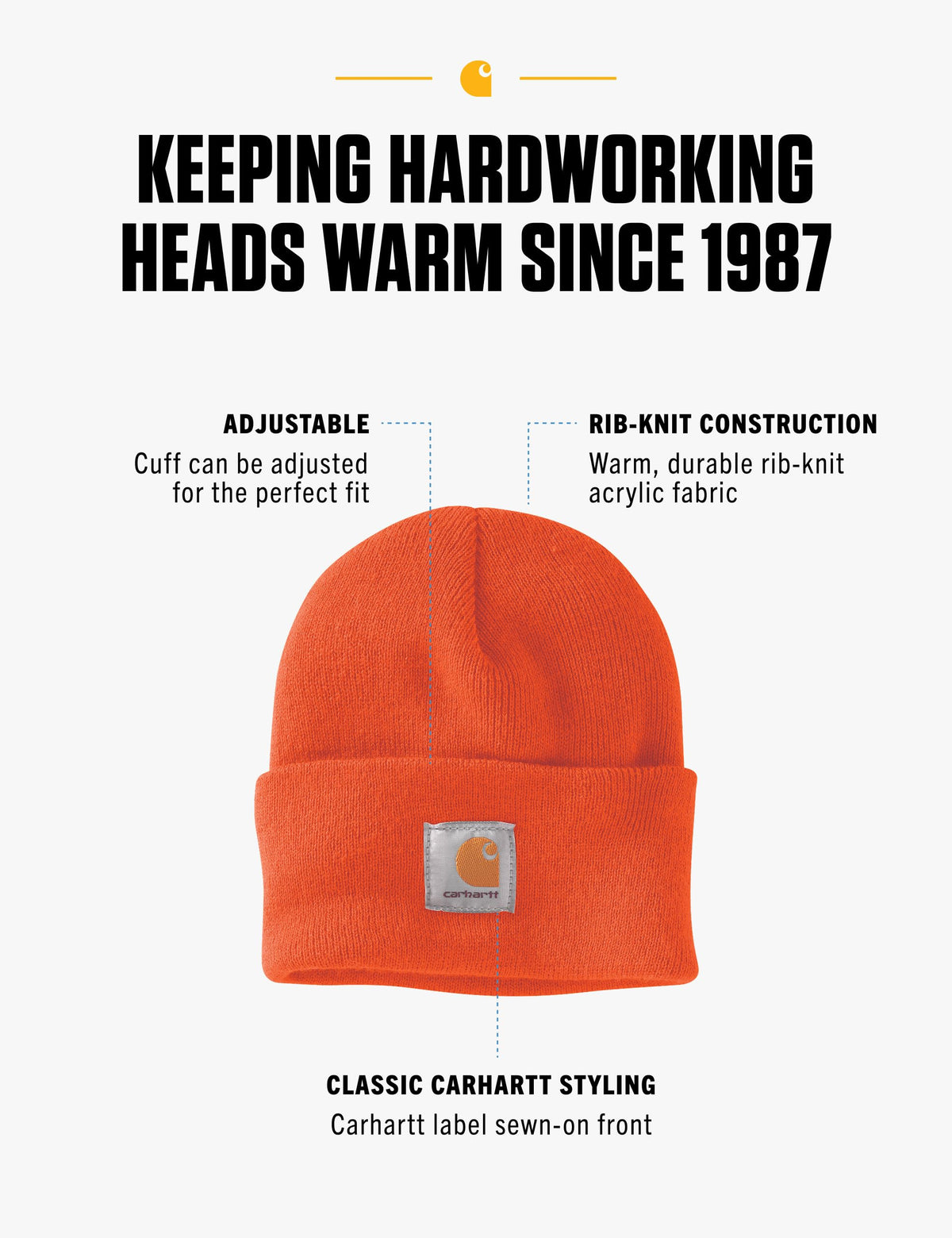 Carhartt Men's Iconic A18 Watch Cap Beanie