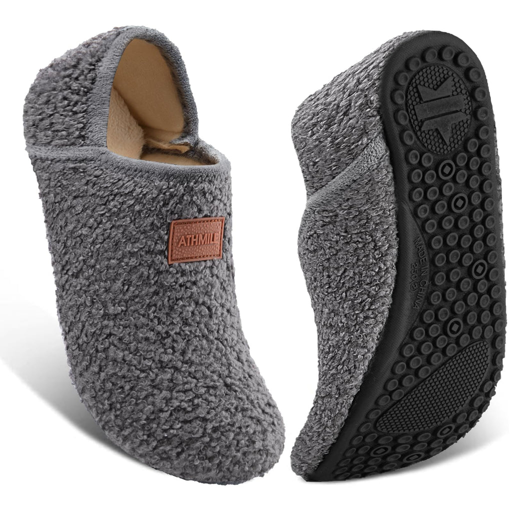 ATHMILE House Slippers for Women Men Indoor Barefoot House Shoes Soft Socks