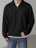 Mens Loose-fit Zip-up Long-sleeve Jacket