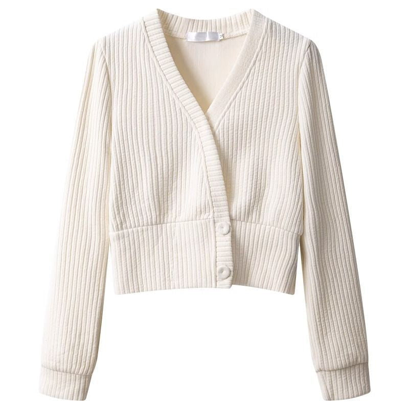 Dropped-shoulder Womens Sweater Fitted Base Layer Top