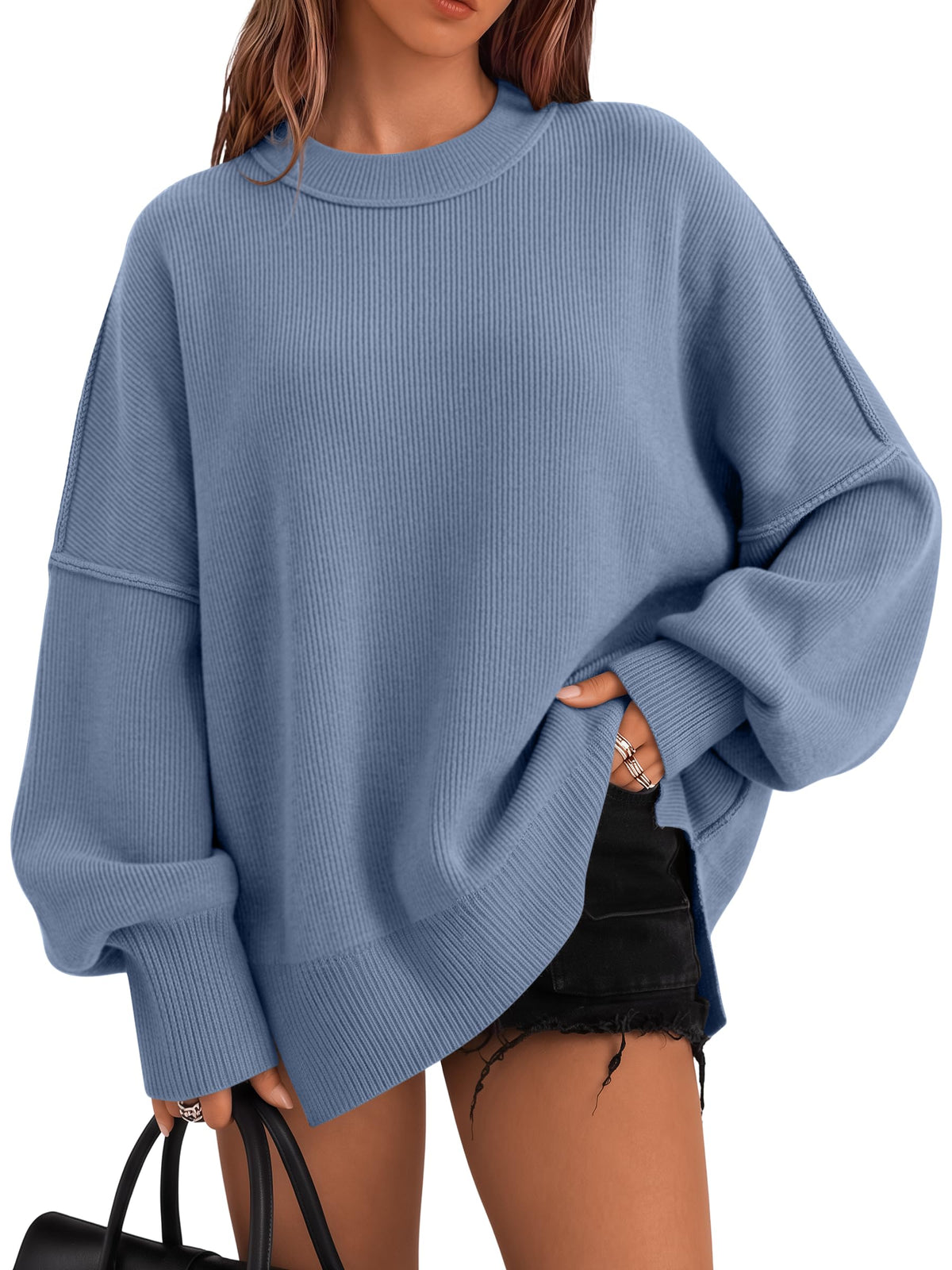 LILLUSORY Oversized Sweaters for Women 2026 Fall Fashion Outfits Clothes