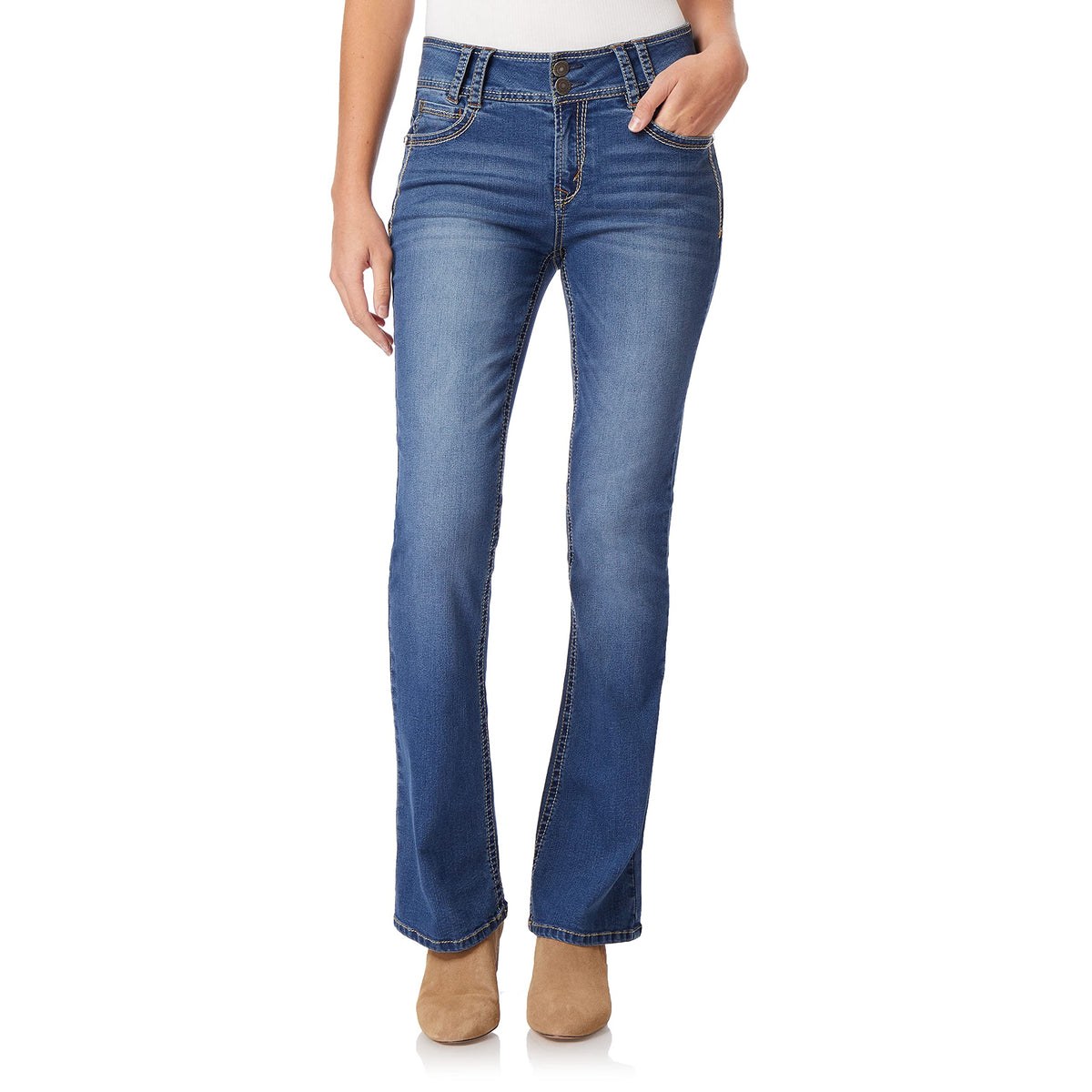 WallFlower Luscious Curvy Bootcut Jeans for Women, Sizes 0-24