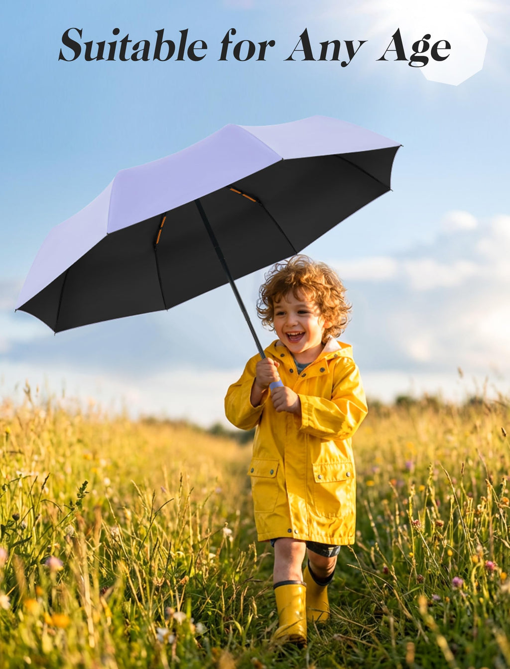 Seniny Windproof Travel Umbrella, Automatic Umbrellas for Rain, Portable & Compact Umbrellas for Backpack, Strong UV for Protection, Folding Small Sun Umbrella for Car, Walking