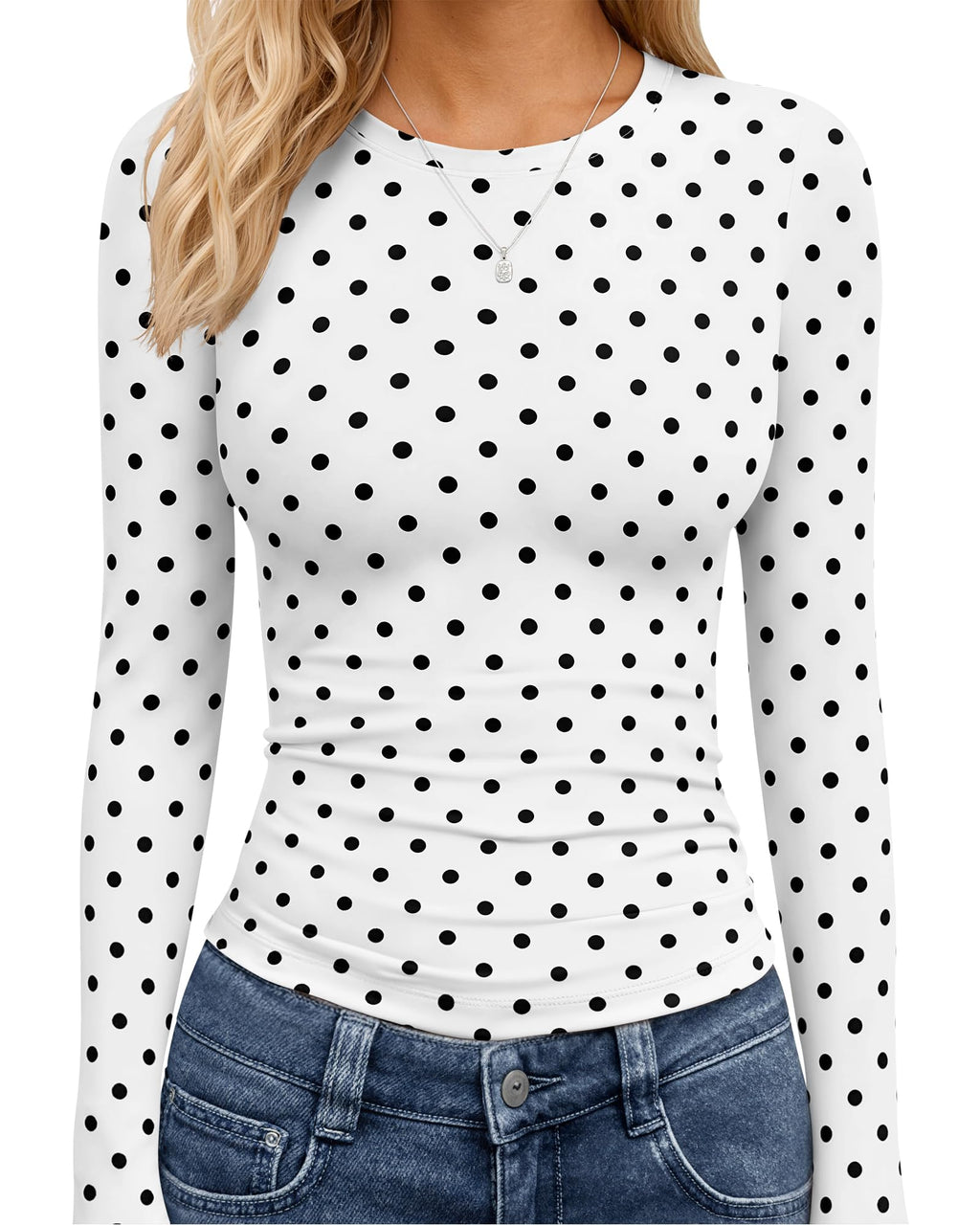 TNNZEET Long Sleeve Shirts for Women Fall Fashion Workout Crop Top Y2K 2026