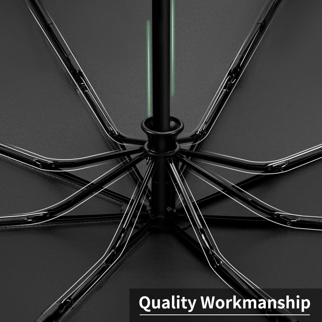 Seniny Windproof Travel Umbrella, Automatic Umbrellas for Rain, Portable & Compact Umbrellas for Backpack, Strong UV for Protection, Folding Small Sun Umbrella for Car, Walking
