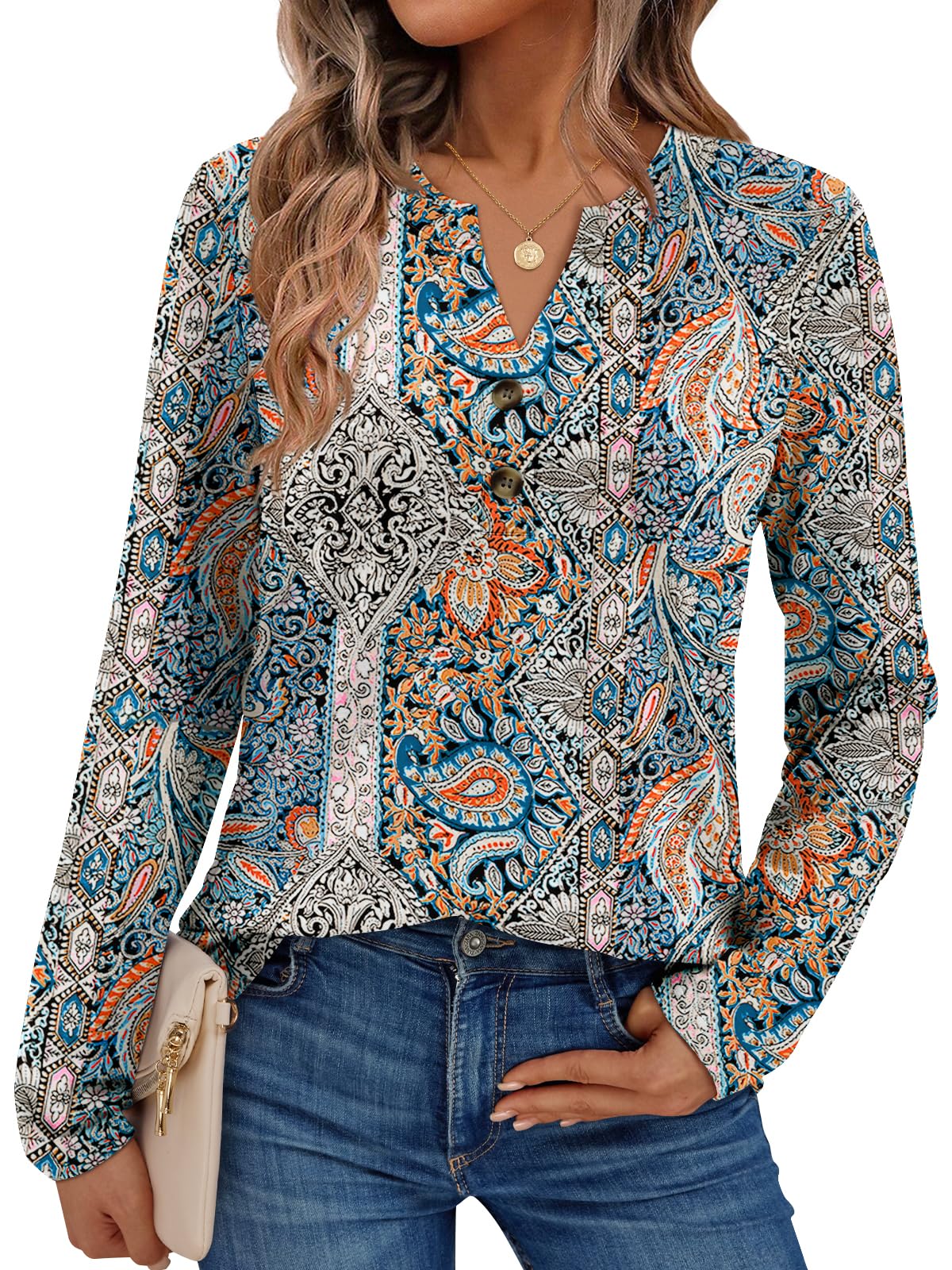 AUTOMET Women's Long Sleeve Shirts 2026 Fall Outfits Dressy Casual Tops