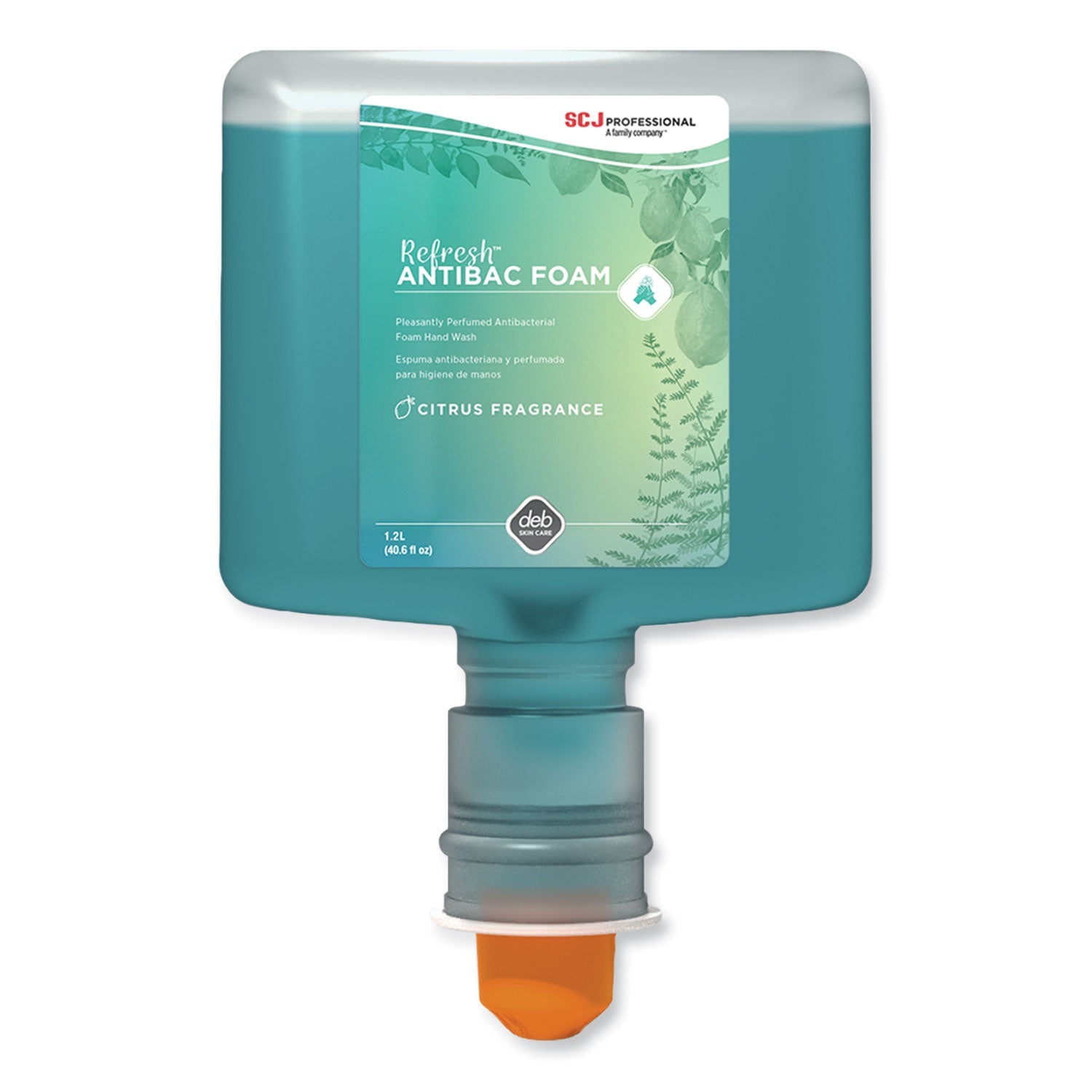SC Johnson Professional Refresh Foaming Hand Soap Touch Free Cartridge, Citrus Scent, 1.2 L Refill, 3/Carton